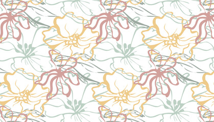 seamless pattern with flowers