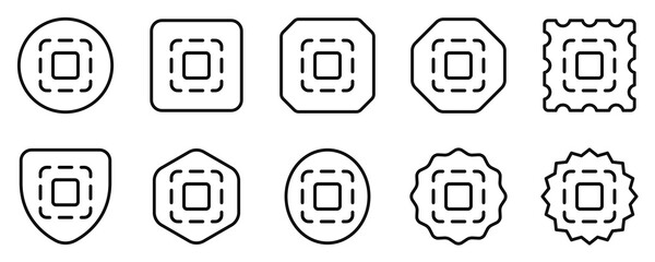 Editable vector scan select none icon. Part of a big icon set family. Perfect for web and app interfaces, presentations, infographics, etc