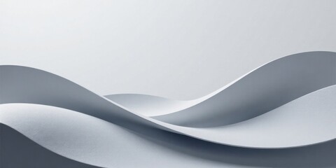 Abstract Gray Undulating Forms A Serene Composition of Soft Curves and Subtle Light