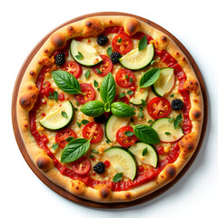 Pizza photo isolated PNG on white background