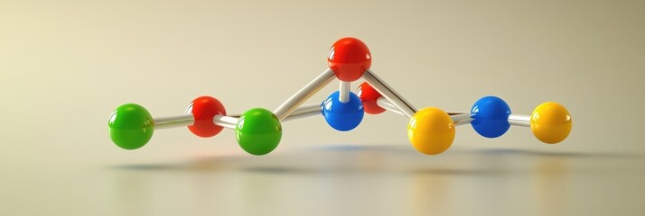 3D Model of Serotonin: The Happiness Hormone in Bio-Chemistry