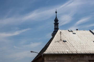 Roof and a tower, Zabreh, Czech republic