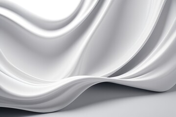 Fototapeta premium a close up of a white cloth with a very long wave