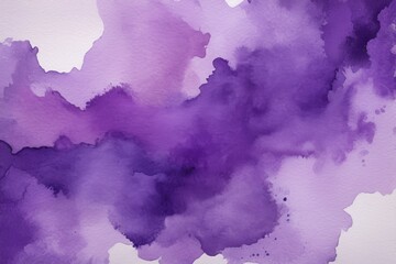 Obraz premium purple and black watercolor painting of a cloud of purple