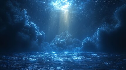 Fototapeta premium Marine animals drift effortlessly