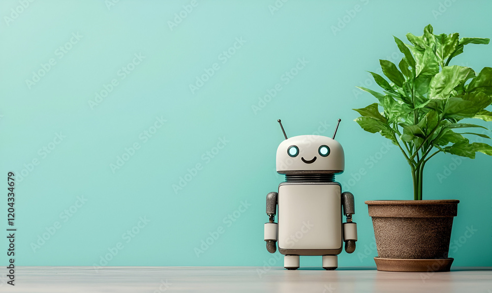 Poster digital chatbot interface, a sleek mobile app design showcasing a user-friendly chatbot window with 