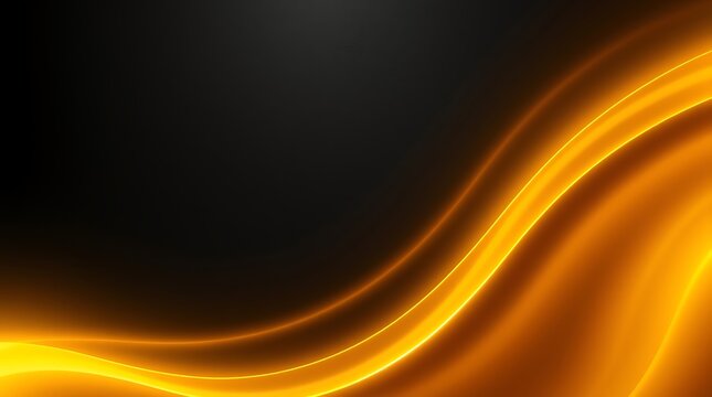 Neon golden gradient in upward-angled parallel lines against a textured black background. Moody, dramatic lighting; warm, soft tones; high contrast.  Elegant, refined, subtle movement. Photo of the Y