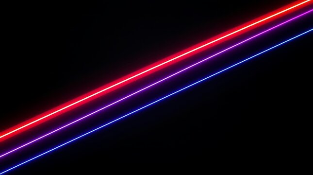 Neon colored gradient in upward-angled parallel lines against a textured black background.  a textured black background. elegant movement infrared spectrum. glowing neon moving high-speed wave lines