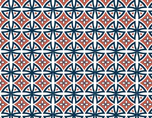 Organic shapes pattern with geometric symmetry