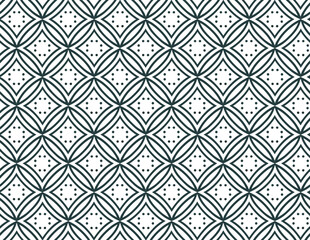 Organic shapes pattern with geometric symmetry