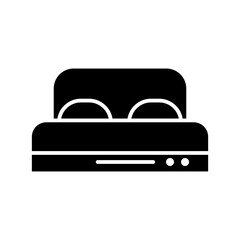 bedroom glyph icon