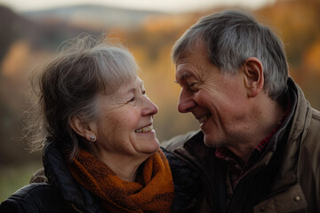 Fototapeta premium Senior love on a date