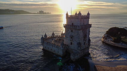 Torre de belem Lisboa, monumento histórico, Rio tejo