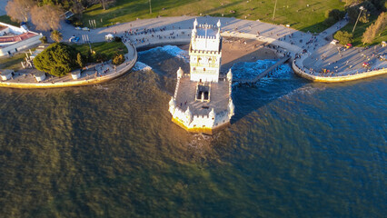 Torre de belem Lisboa, monumento histórico, Rio tejo