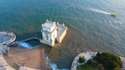 Torre de belem Lisboa, monumento histórico, Rio tejo