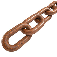 Fototapeta premium chain isolated on white