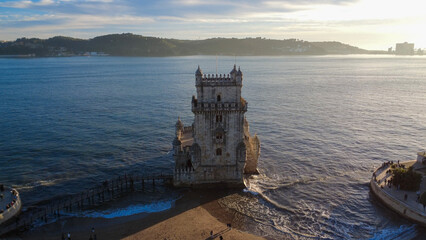 Torre de belem Lisboa, monumento histórico, Rio tejo