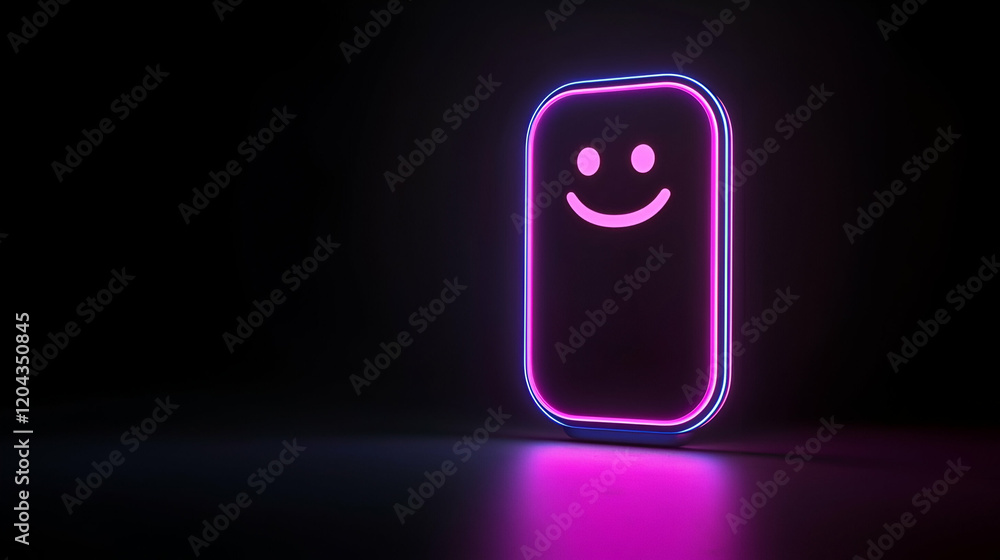 Poster chatbot interaction on smartphone, a user engaging in a conversation with a digital assistant on a m