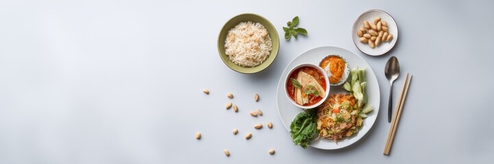 Delicious Thai Food Platter: A Culinary Delight