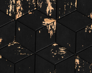  Black 3D Textured Geometric Background. Marble Texture Background, Backdrop.