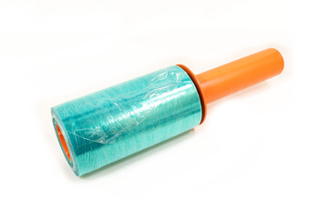 Plastic wrap spool with handle