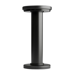 Modern Black Table Column Design for Interior Spaces Isolated on transparent background
