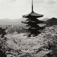 Fototapeta premium Red Temple is a popular tourist attraction in Japan.