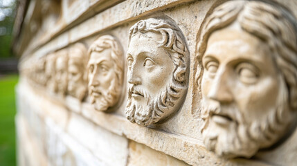 Obraz premium Gothic architecture, A close-up image of a Gothic choir screen showcasing intricate architectural details in high fidelity.