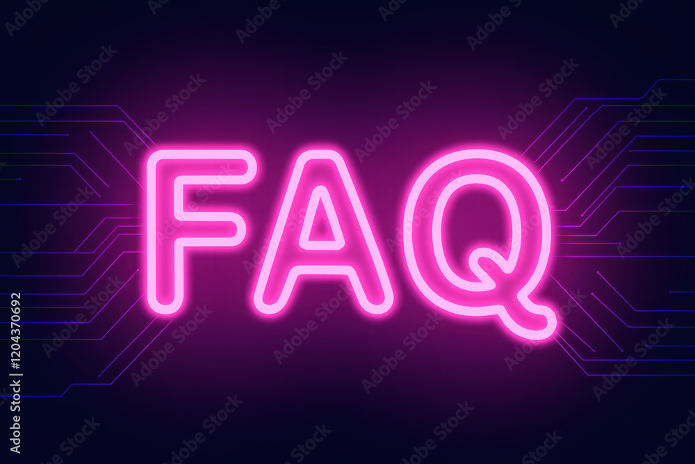 Poster vibrant red neon 
