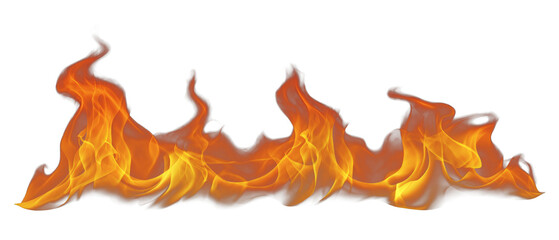 PNG Vibrant fiery flames collection, element set on transparent background