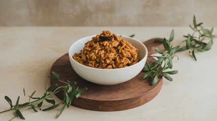 Fototapeta premium Delicious and Aromatic Savory Rice Dish
