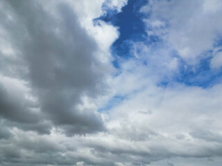 Obraz premium Sky and Rain Clouds over Rochester City of England UK