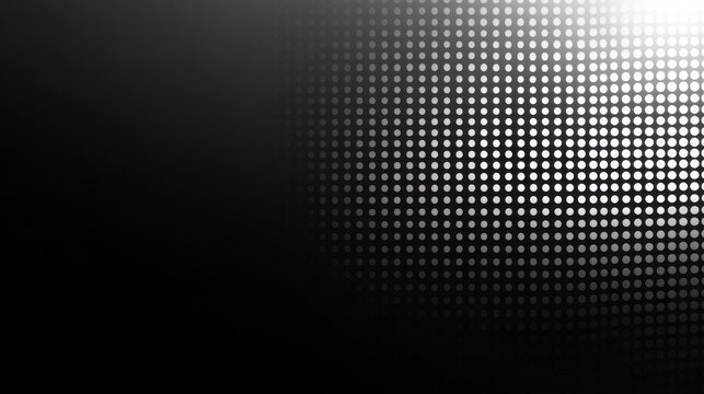 Abstract Halftone Dot Pattern: A Monochrome Gradient Design