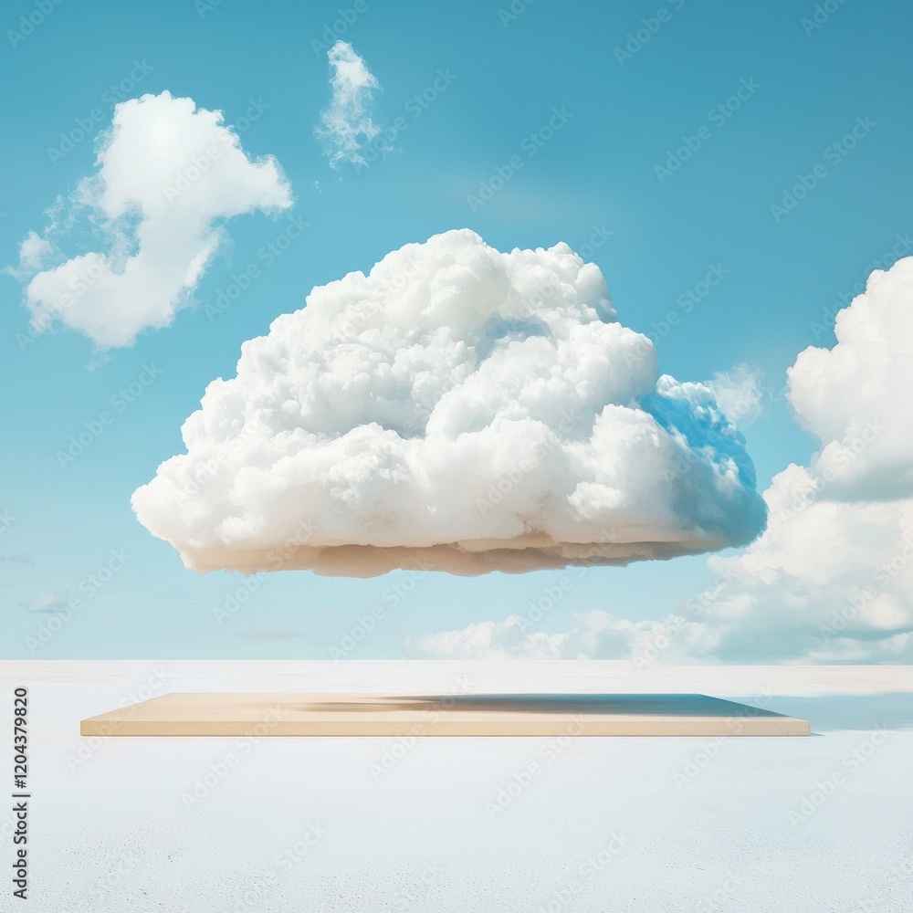 Poster cloud computing innovations digital space graphic design futuristic environment aerial view virtual 