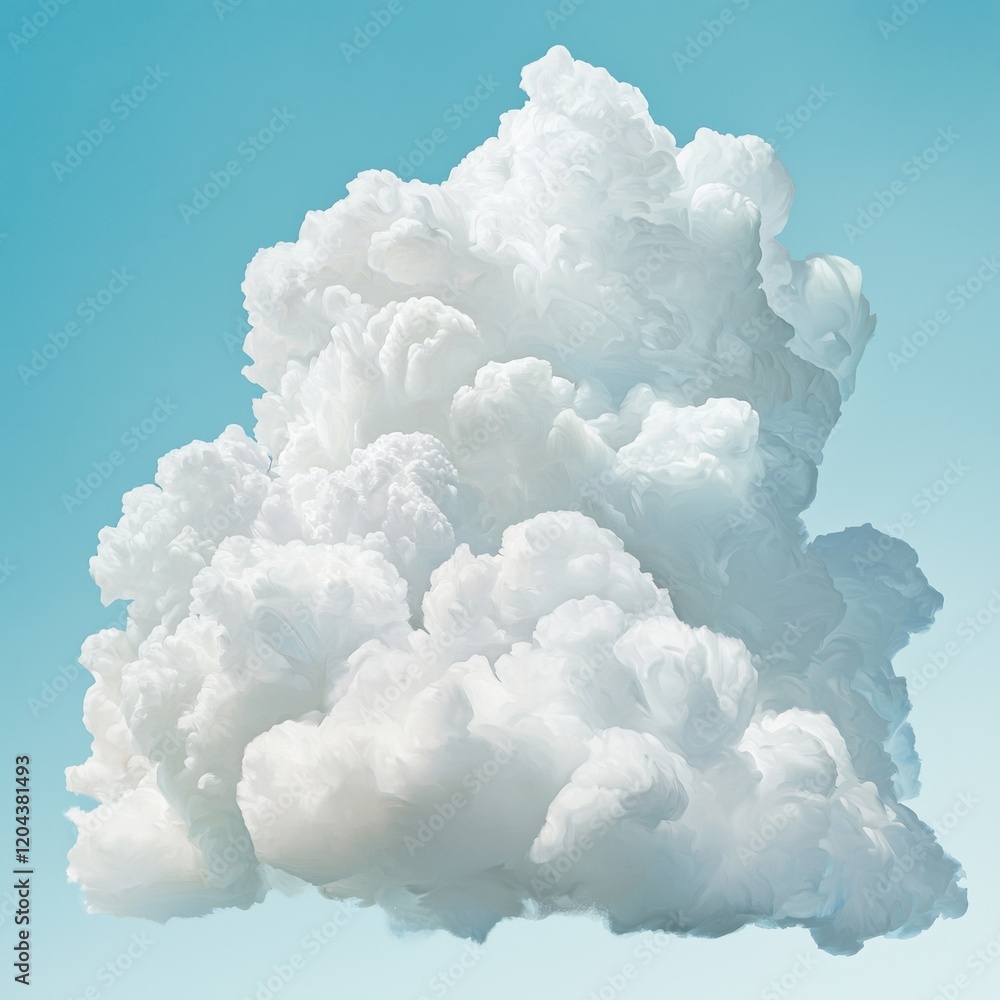 Poster exploring cloud computing concepts digital environment abstract art technology aerial view modern de