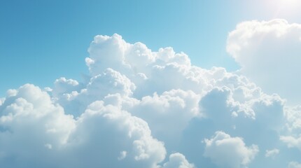 Scenic White Clouds Atmospheric