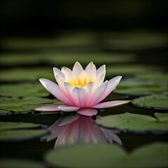 pink water lily