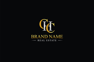 Modern CHC Letter logo design for real estate company