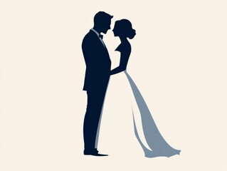 Silhouette of a couple dancing romantically under soft lighting, symbolizing love, connection, and intimacy in an elegant artistic composition