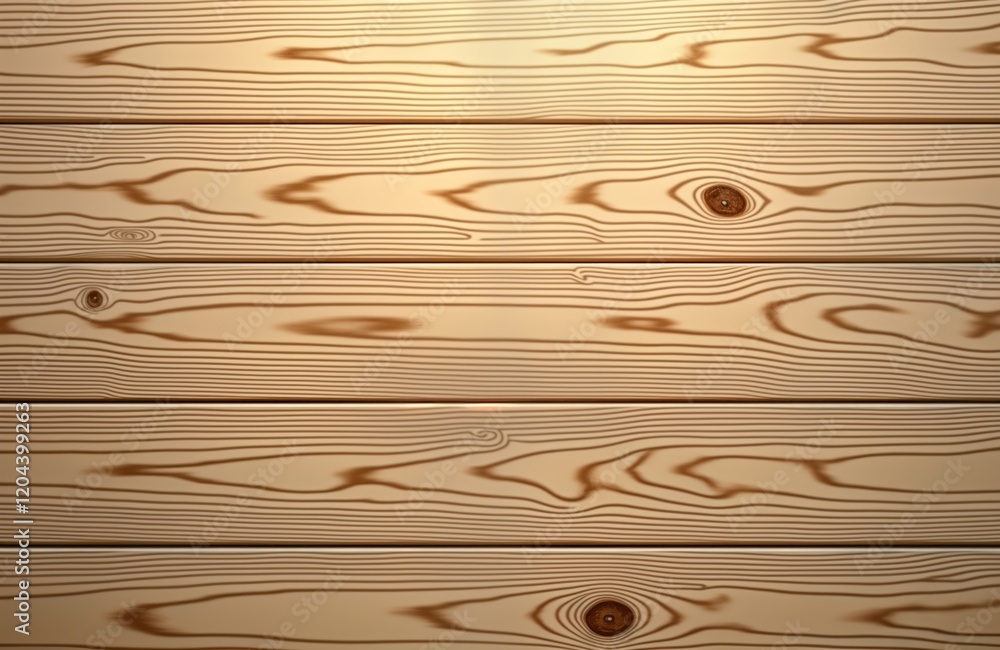 Poster light brown wooden planks create seamless texture background. natural wood grain pattern on horizont