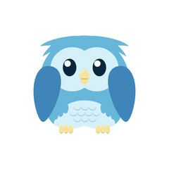 Cute flat Owl vector illustration