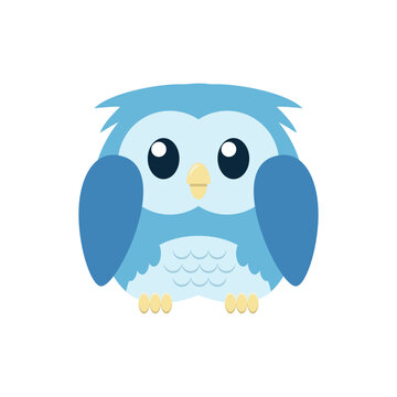 Cute flat Owl vector illustration