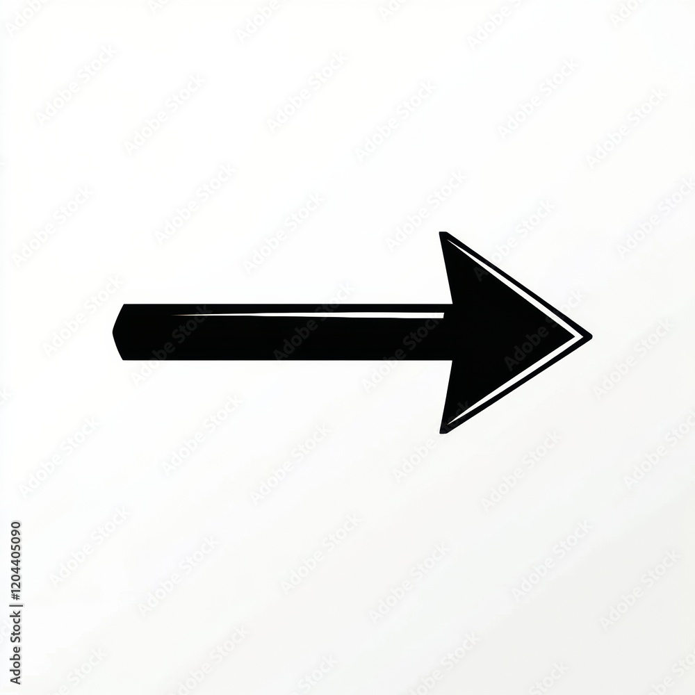 Leinwandbilder arrow pointing to the right against a plain background for directional guidance and navigation purpo