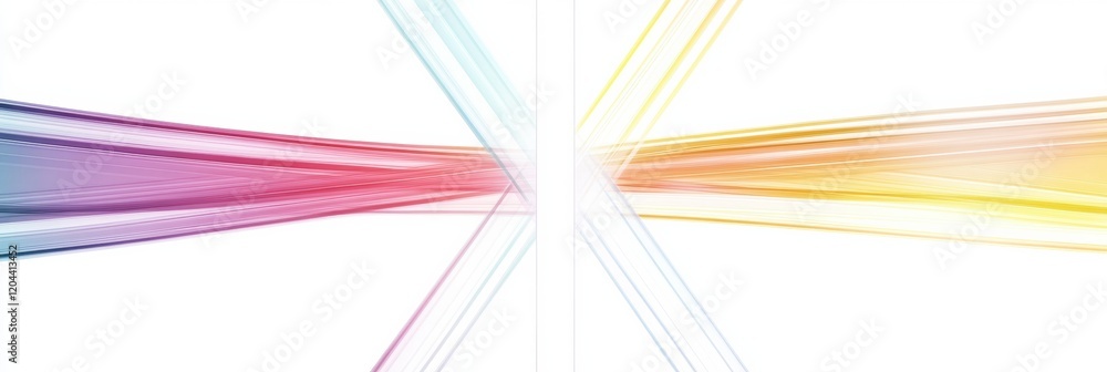 Poster colorful abstract design with vibrant lines converging in an artistic display of motion and light. g