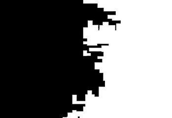 Black and white colors texture background pixels