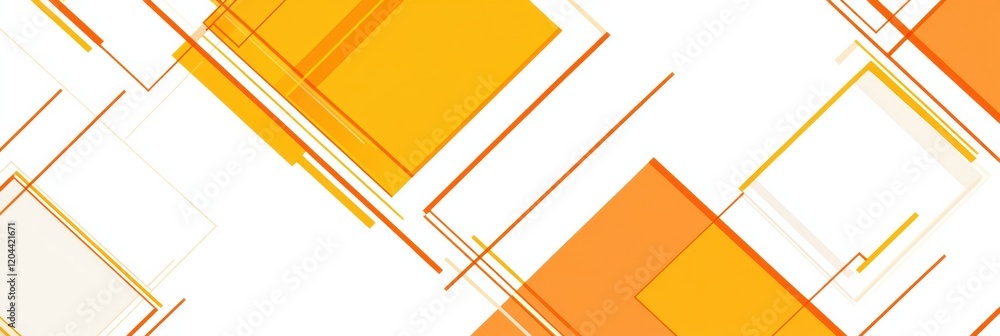 Leinwandbilder colorful abstract design featuring overlapping geometric shapes in warm tones created digitally for 