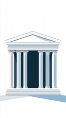 Classical Temple: Majestic Architecture of Ancient Greece or Rome - A Timeless Icon of Antiquity