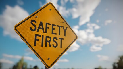 safety, first, caution, warning, secure, protection, hazard, alert, danger, prevention, risk, sign, health, workplace, accident, emergency, responsibility, shield, compliance, care, awareness, safe