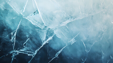 Crystal-clear ice surface with a cool and fresh appearance, emphasizing purity and clarity.