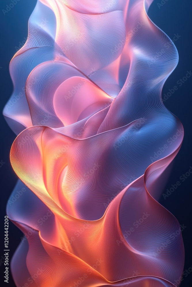 Canvas Prints vibrant abstract wallpaper with dynamic swirling gradient colors